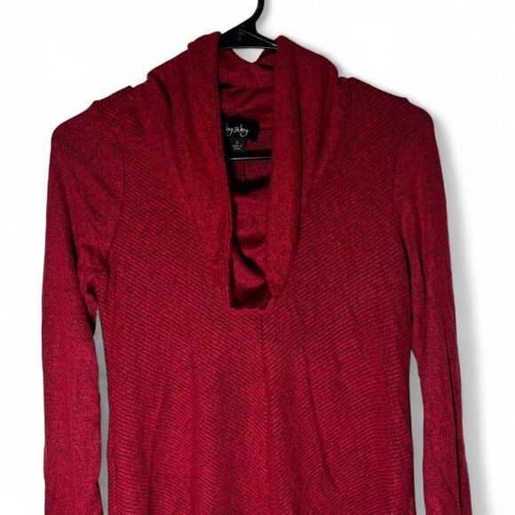 Women's Red by and by Small Cowl Neck Sweater Cozy - Picture 2 of 6